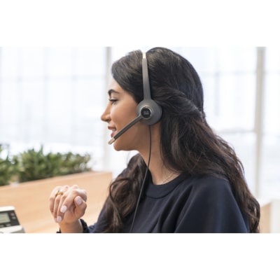 Cisco Headset 532 (Wired Dual with Quick Disconnect coiled RJ Headset Cable) - Stereo - Quick Disconnect - Wired - 90 Ohm - 50 Hz to 18 kHz - Over-the-head - Binaural - Supra-aural - Electret, Condenser, Uni-directional Microphone - Noise Canceling  ACCS 