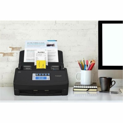 Ricoh - Numériseur avec chargeur automatique de documents (CAD) ScanSnap iX1400 - 600 dpi Optique - Blanc - 40 ppm (Mono) - 40 Page(s) Par Minute (mode Couleur) - Couleur, Monochrome, Échelle des gris Scan - Numérisation recto-verso - Document papier, Carte professionnelle, Reçu  SUPL 