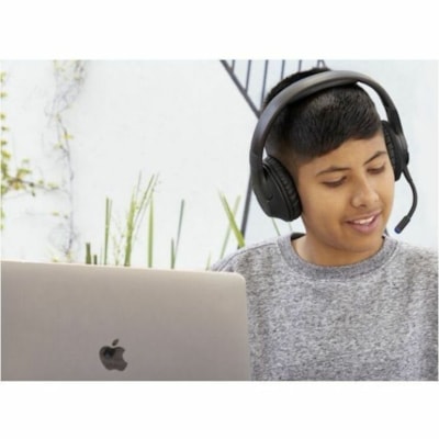 Belkin SoundForm Inspire Wireless Over-Ear Headset for Kids - Stereo - Mini-phone (3.5mm) - Wired/Wireless - Bluetooth - 30 ft (9.14 m) - Over-the-ear - Binaural - Ear-cup - Black EAR HEADSET BLACK 