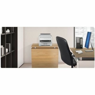 Imprimante à jet d'encre WorkForce Pro WF-M5399 Bureau - Monochrome Epson - 1200 x 2400 dpi Impression - Automatique Recto/Verso - 250 Feuilles Entrée - Ethernet - Réseau sans-fil - Epson Connect, Apple AirPrint, Service d'impression Mopria, Wi-Fi direct - 70000 Cycle d'utilisatio  