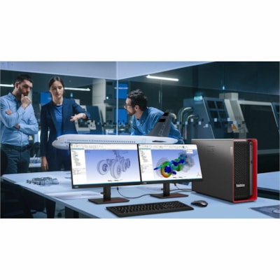 Lenovo ThinkStation P7 30F3003NUS Workstation - 1 Xeon w7-3455 - vPro Technology - 64 GB - 2 TB SSD - Intel W790 Chip - Windows 11 Pro for Workstations - 1 RTX A2000 12 GB Graphics - Serial ATA, NVMe Controller - English Keyboard - Gigabit Ethernet, 10 Gigabit Ethernet - Wireless LAN  SYST 