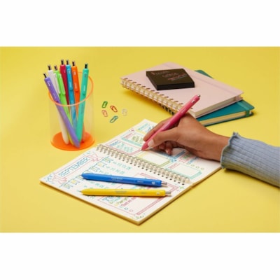 Paper Mate Inkjoy Gel Bright! Pens, Medium Point (0.7mm) - 0.7 mm (0.03") Medium Pen Point - Retractable - Assorted Ink - Gel-based - Assorted Barrel - 6 / Pack INKJOY BRIGHT 