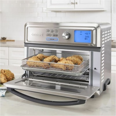 Grille-pain TOA-65C Cuisinart - 16.99 L Capacité - 1800 W - Pain, Friture à l'air, Cuisson, Grillade, Rôtir, Toast, Bagel, Réchauffer, Maintenir au chaud, Cuisson, ... - Acier inoxydable, Argenté 1800 WATTS OF POWER 