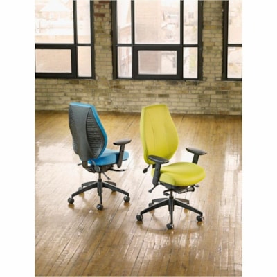 ergoCentric airCentric Task Chair - Black Seat Color - Fabric, Molded Foam Seat Material - Black Back Color - Mesh, Plastic, Molded Foam Back Material - Black Frame Color - 5-star Base - Armrest STANDARD SIZE 