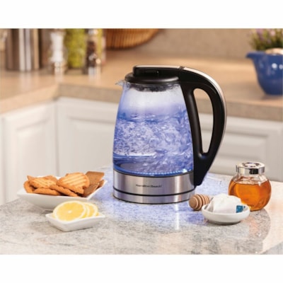 Hamilton Beach - Bouilloire électrique 40865C - 1,70 L - clair 360  CORDLESS BASE 