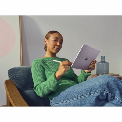 Apple iPad Air (6th Generation) Tablet - 11" - Apple M2 - 8 GB - 256 GB Storage - Purple - M2 Octa-core (8 Core) 3.49 GHz - 2360 x 1640 - Liquid Retina Display, In-plane Switching (IPS) Technology, True Tone Technology Display - 12 Megapixel Front Camera - 10 Hours Maximum Battery Run Time 56GB - PURPLE 