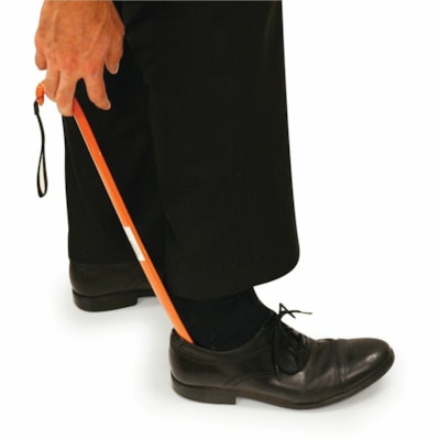 BIOS Living Plastic Shoehorn - x 17.91" (455 mm) Length - Yellow - Plastic - 1 / Unit LIGHTWEIGHT (24"LONG) BUILT IN LANYARD