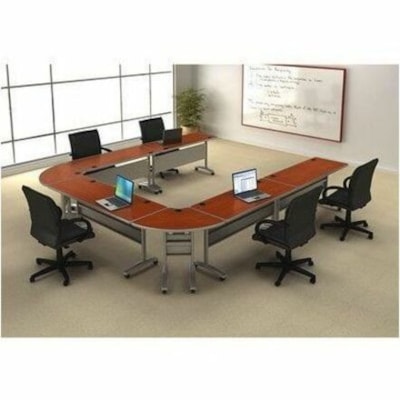 HDL - Haut de la table Tucana - Top Rectangulaire - hauteur de 1 po (25,40 mm) x largeur de 60 po (1524 mm) x profondeur de 24 po (609,60 mm) - Commercial - Assemblage requis - Hénné cerise - Thermo-stratifié (TFL) DESSUS 36X24 BASE VENDUE SÉP. CERISER HENA