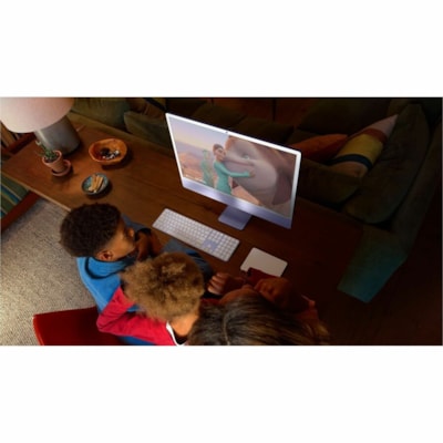 Apple iMac MWV33LL/A All-in-One Computer - Apple M4 - 16 GB - 512 GB SSD - 24" 4.5K - Desktop - Blue - Apple M4 Chip - 4480 x 2520 - MacOS Sequoia - Apple Deca-core (10 Core) - English (US) Keyboard - IEEE 802.11ax - 143 W  4.5K DISPLAY: APPLE M4 CHIP W ITH 10-CORE CPU AND