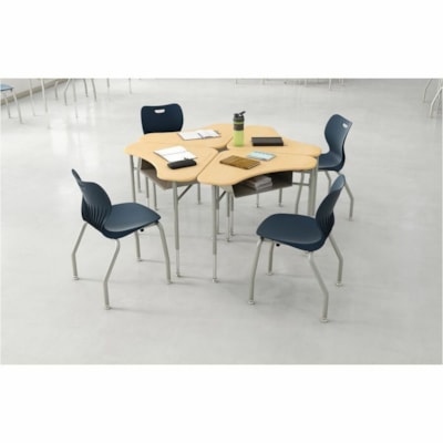 HON - Chaise empilable HONSL4L16EREP - Glide REGATTA SHELL PLATINUM FRAME 