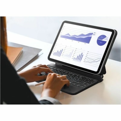 Belkin Connect Keyboard/Cover Case for 10.9" Apple iPad (10th Generation) Tablet - Anti-slip, Scratch Resistant - Faux Leather Exterior Material - 0.68" (17.20 mm) Height x 7.59" (192.80 mm) Width x 9.94" (252.60 mm) Depth NC IPAD 10TH GEN (FLOATING VER SION)