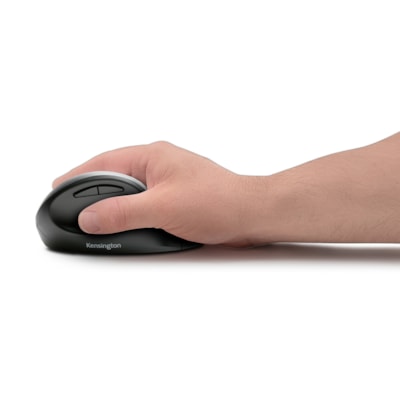Kensington Pro Fit Ergo Wireless Mouse - Wireless - Bluetooth/Radio Frequency - 2.40 GHz - Black - USB - 1600 dpi - 5 Button(s) - 1 Each BLUETOOTH  WIRELESS - BLACK 
