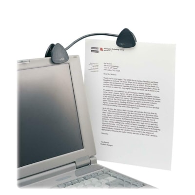 Kensington FlexClip Copy Holder - 1.75" (44.45 mm) Height x 1.50" (38.10 mm) Width - Black - Molded Plastic BLACK 