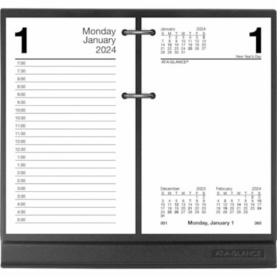 At-A-Glance Calendar/Planner Holder - Support 3.50" (88.90 mm) x 6" (152.40 mm) Media - 7.90" (200.66 mm) Height x 7.70" (195.58 mm) Width x 1.50" (38.10 mm) Depth - Plastic - Black - Recyclable, Refillable - 1 Each FOR #2 PADS 