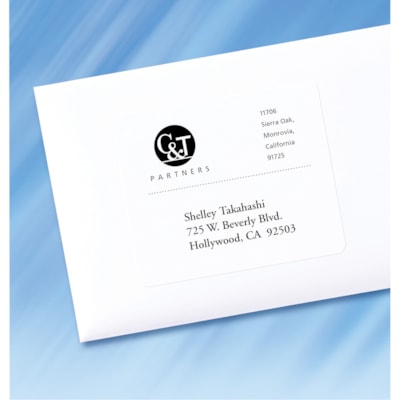 Avery® Shipping Labels, Sure Feed, 3-1/3" x 4" , 150 White Labels (5264) - 3 21/64" (84.58 mm) Width x 4" (101.60 mm) Length - Permanent Adhesive - Rectangle - Laser - White - Paper - Permanent Adhesive, Jam Resistant, Customizable - 6 / Sheet - 25 Total Sheets - 150 Total Label(s) - 150 / Pack PERMANENT  WHITE LASER  4X3-1/2"  150 LBLS/PKG