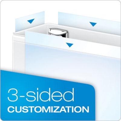 Cardinal EasyOpen Clearvue Slant D-Ring Binders - 3" (76.20 mm) Binder Capacity - Letter - 8 1/2" (215.90 mm) x 11" (279.40 mm) Sheet Size - 675 Sheet Capacity - 2 29/32" (73.66 mm) Spine Width - 3 Ring(s) - Fastener(s): D-Ring - Pocket(s): 2, Inside Front & Back - Vinyl - Black - 1.86 lb (843.68 g) CARDINAL PREMIER EASY OPEN DVW 