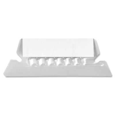 Esselte Pliable 1/5 Cut Plastic Tabs - 2" (50.80 mm) Tab Width - Clear Plastic Tab(s) - PVC-free - 25 / Pack INSERTABLE REVERSAFLEX 