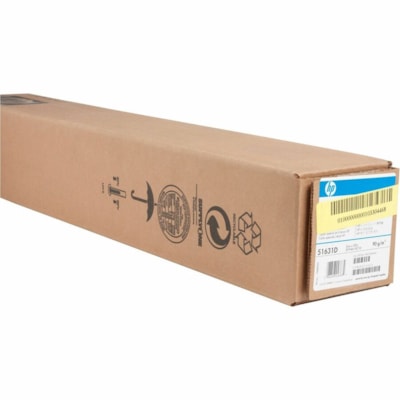 HP - Papier imprimable 51631D - 96 Luminosité - 91% Opacité - A1 - 24 po (609,60 mm) x 150 pi (45,72 m) - 24 lb (10886,22 g) Poids de Base - Mate - Résistant aux bavures, Étanche, Séchage rapide - Brillant - 1 Rouleau 172 MICRONS (6.8 MIL) 24 IN X 150 FT