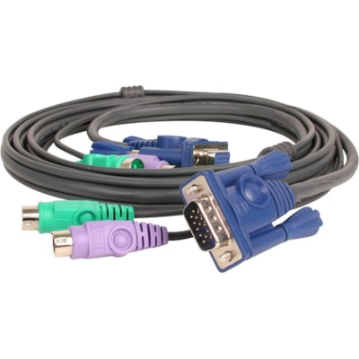 IOGEAR G2L5002P KVM Cable - 1.83m S/2  VGA KVM Cable 6 feet  (M) - 6 pin PS/2 (M