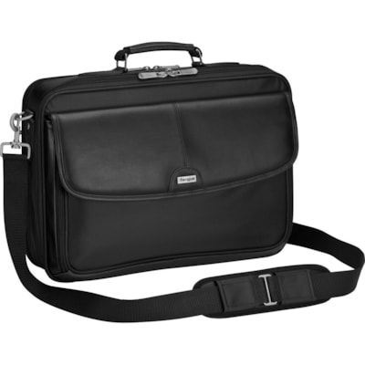 Targus Trademark Notepac Plus Carrying Case - Adjustable Shoulder Strap - Nylon, Koskin - Black  Plus Case - Blk 