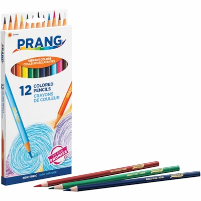 Prang Colored Pencils - Assorted Lead - Assorted Barrel - 12 / Set KID OFFICE 