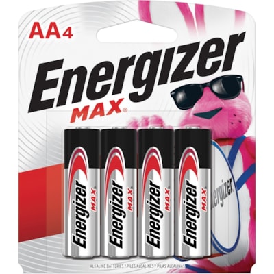 Energizer Max Alkaline AA Batteries - For Multipurpose, Digital Camera, Toy - AA - 1150 mAh - 1.5 V DC - 4 / Pack LONG LIFE ALKALINE 100% MERCURY FREE 1.5 VOLTS