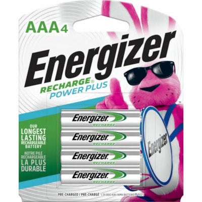 Energizer e2 Rechargeable 850mAh AAA Batteries - For Multipurpose - Battery Rechargeable - AAA - 1.2 V DC - 4 / Pack BATTERY  4PK 