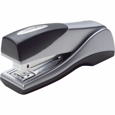 Swingline Optima Grip Compact Stapler - Staples Upto 25 Sheet of 20lb Paper - Holds Upto 105 Staple - Half Strip - Staple Size: 1/4" (6.35 mm) - Silver - Metal - 1 Each SILVER 1/2 STRIP STAPLES UP TO 25 SHEETS