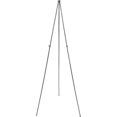 Quartet Instant Easel - 5 lb (2267.96 g) Load Capacity - 63" (1600.20 mm) Height - Steel - Black FITS IN BRIEFCASE 15IN LG WHEN FOLDED AND EXTENDS TO 63IN