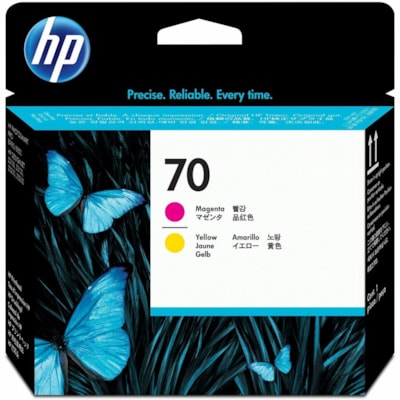 HP - Têtes d'impression 70 (C9406A) D'origine Jet d'encre - Packet unique - Magenta, Jaune - 1 chaque - Jet d'encre - 1 Unité Original Printhead art professional pri