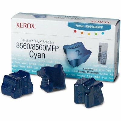 Xerox Solid Ink Stick - Solid Ink - Cyan YIELD 3400 FOR PHASER 8560/8560MFP