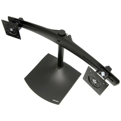 Ergotron DS100 Dual-Monitor Desk Stand - Up to 28kg - Up to 24" Flat Panel Display - Black  Horizontal;Product Includes B ase  14 pole  Paravi