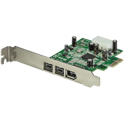 StarTech.com 3 Port 2b 1a 1394 PCI Express FireWire Card - Add 2 native FireWire 800 ports to your computer through a PCI Express expansion slot - pci express firewire card - pci express 1394a - pcie firewire card - pcie 1394 - 4 port firewire 400 card  CABL 