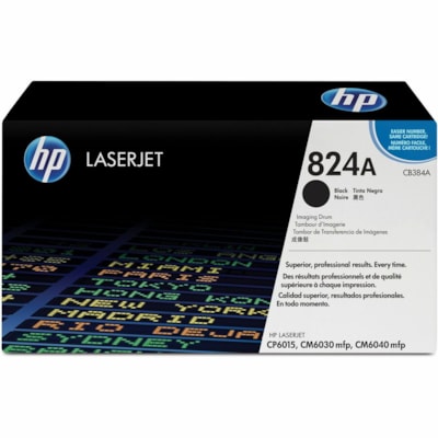 HP 824A (CB384A) Black Original LaserJet Image Drum - Single Pack - Laser Print Technology - 23000 - Black - 1 Each CP6015/CM6040 MFP 