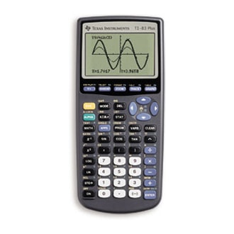 Texas Instruments TI-83 Plus Graphing Calculator - 160 KB, 24 KB - ROM, RAM - 8 Line(s) - 16 Digits - Battery Powered - 4 x AAA 6X MORE MEMORY 8LINE 16CH.DISP 24K RAM 160K ARCHIVE CASE