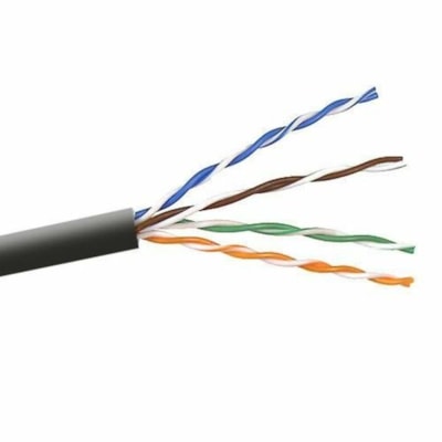 Belkin Cat.5e Horizontal UTP Bulk Cable (Bare wire) - 1000 ft (304.80 m) Category 5e Network Cable - First End: Bare Wire - Second End: Bare Wire - Black WG; 1000  BLK PLNM 