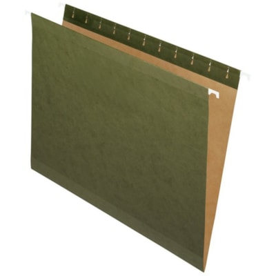 Pendaflex Letter Recycled Hanging Folder - Green - Reinforced - 10% Recycled - 25 / Box HEAVYWEIGHT STOCK MYLAR RE- INFORCED REVERSAFLEX 10% PCW