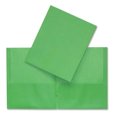 Hilroy format lettre Recyclé Chemise à pochette - 8 1/2 po (215,90 mm) x 11 po (279,40 mm) - Similicuir - Vert - 1 chaque GREEN 30194-OCEPC
