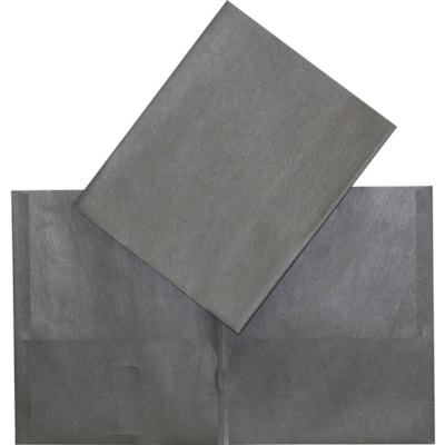 Hilroy format lettre Recyclé Chemise à pochette - 8 1/2 po (215,90 mm) x 11 po (279,40 mm) - Similicuir - Noir - 1 chaque NOIR 30194-OCEPC