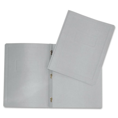 Hilroy Letter Recycled Report Cover - 8 1/2" (215.90 mm) x 11" (279.40 mm) - 3 Fastener(s) - Gray - Durable - 1 Each  
