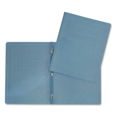 Hilroy format lettre Recyclé Couverture de rapport - 8 1/2 po (215,90 mm) x 11 po (279,40 mm) - 3 Attache(s) - Similicuir - Bleu clair - 1 chaque  