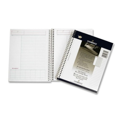 Hilroy Side Wire Notebook - 80 Sheets - Wire Bound - Both Side Ruling Surface - 20 lb (9071.85 g) Basis Weight - 7 1/2" (190.50 mm) x 9 1/2" (241.30 mm) Sheet Size - White Paper - 1 Each HEAVYWEIGHT WHITE BOND CAMBRIDGE