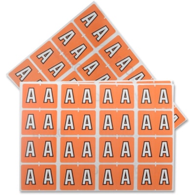 Pendaflex - Étiquettes de classement A-Z End Tab - Alphabet - largeur de 1 1/4 po (31,75 mm) x longueur de 15/16 po (23,81 mm) - Rectangulaires - Rose - Autocollant - 240 / emballage COMPATIBLE DATAFILE RENFORCÉ DE MYLAR  EMBALLAGE DE 240