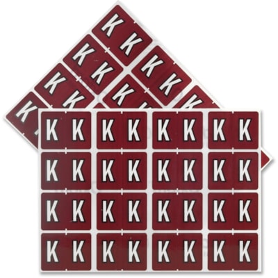 Pendaflex - Étiquettes de classement A-Z End Tab - Alphabet - largeur de 1 1/4 po (31,75 mm) x longueur de 15/16 po (23,81 mm) - Rectangulaires - Brun - Autocollant - 240 / emballage COMPATIBLE DATAFILE RENFORCÉ DE MYLAR  EMBALLAGE DE 240