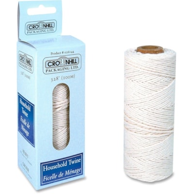 Crownhill - Ficelle multi-usage - Coton, Polypropylène - longueur de 328 pi (99974,40 mm) - Blanc  