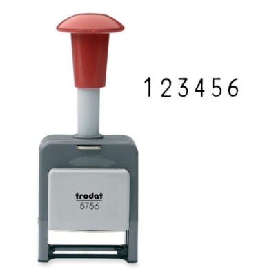 Trodat Self Inking Numbering Machine - 1 Each MACHINE 8 ACTIONS INCLUDES INK