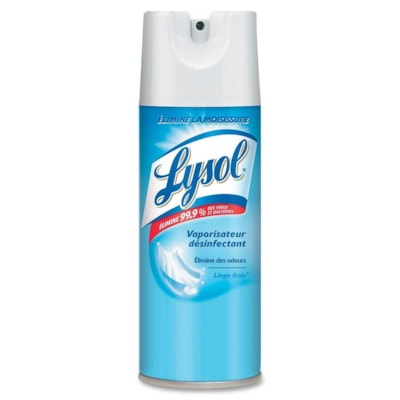 Lysol Disinfectant Spray - For Hard Surface, Restroom, Food Service Area - Aerosol - 350 mL - Crisp Linen Scent - Disinfectant, Kill Germs, Pleasant Scent, CFC-free - 1 - 12 / Carton CRISP LINEN AEROSOL 