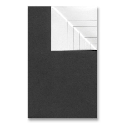Hilroy 42370 Notebook - 56 Sheets - 3" (76.20 mm) x 5" (127 mm) Sheet Size - Black Cover - 1 Each FLEXIBLE IMITATION OILCLOTH COVER RULED IN BLUE INK HILROY
