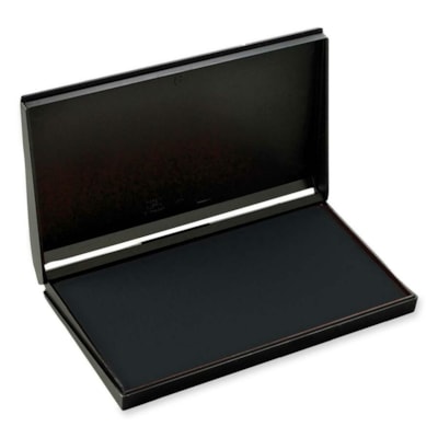 Trodat Re-Inkable Stamp Pad - 6.38" (161.93 mm) Width x 3.56" (90.49 mm) Depth - Black Ink - 1 Each 3-1/2 x 6-3/8" 