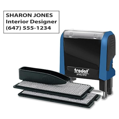 Trodat Do-It-Yourself Typomatic Stamp Kit - Plastic Plastic - 1 Each TWEEZERS 